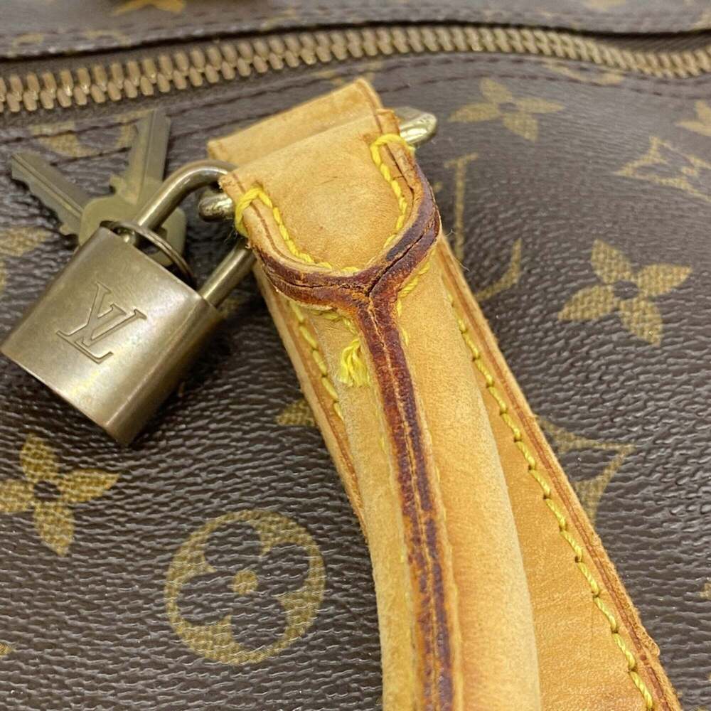 LOUIS VUITTON Brown Monogram Keepall 55 Boston Bag - Picture 10 of 11